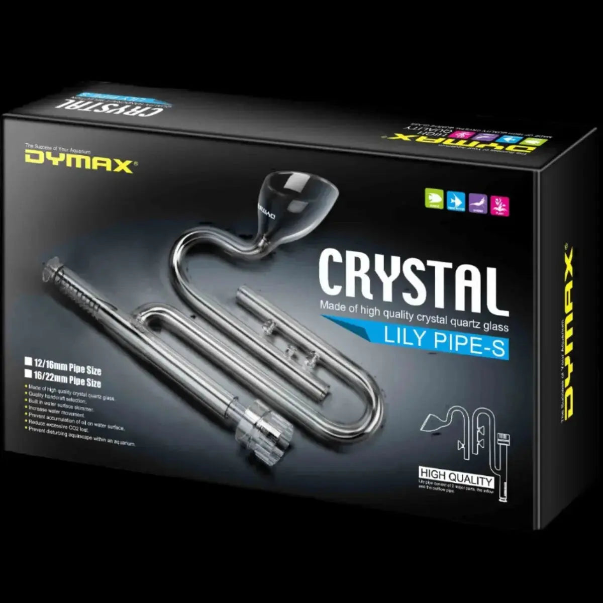 Dymax Crystal Lily Pipe Set with Surface Skimmer (16/22mm Dia.) Dymax