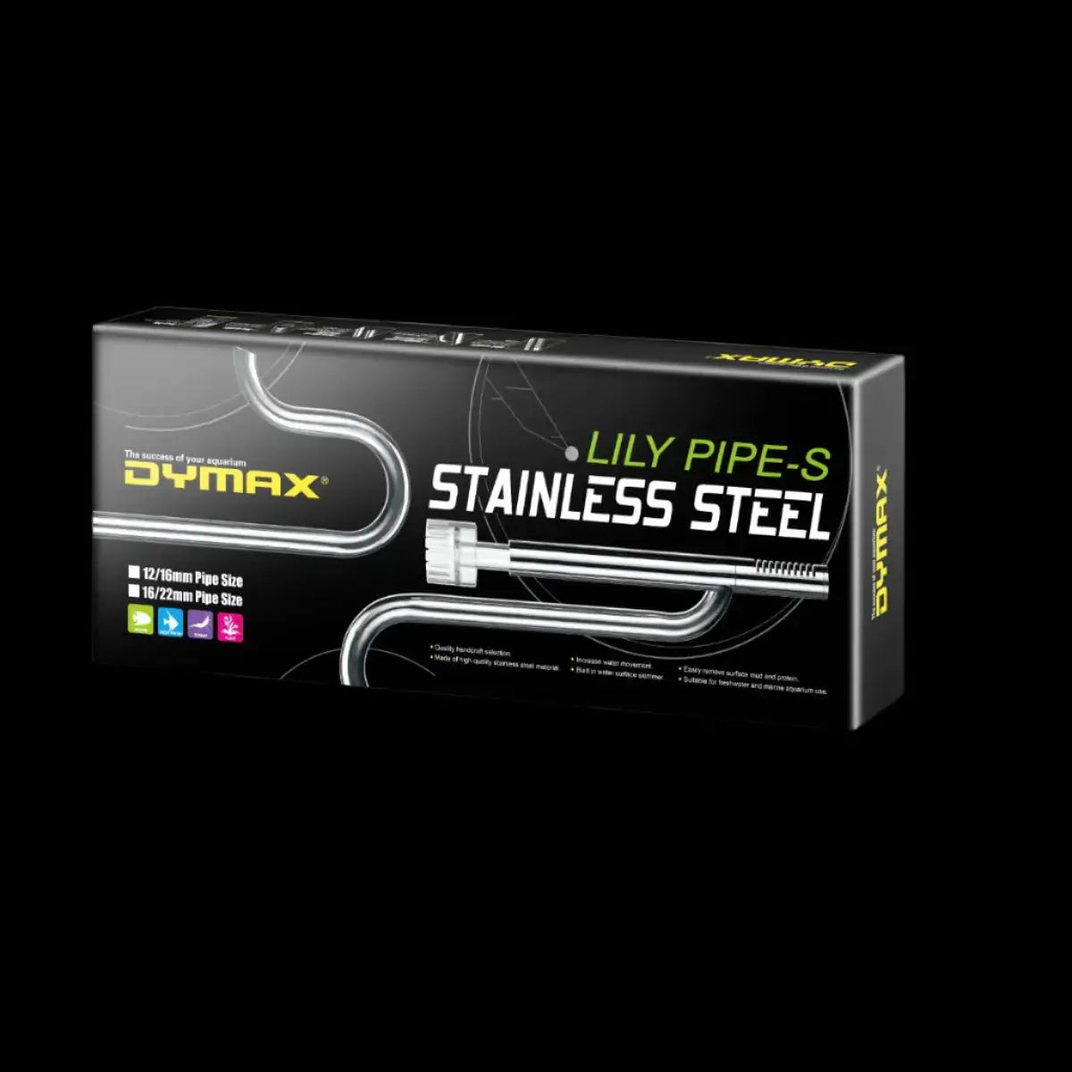 Dymax Stainless Steel Lily Pipe Set with Surface Skimmer (16/22mm Dia.) Dymax