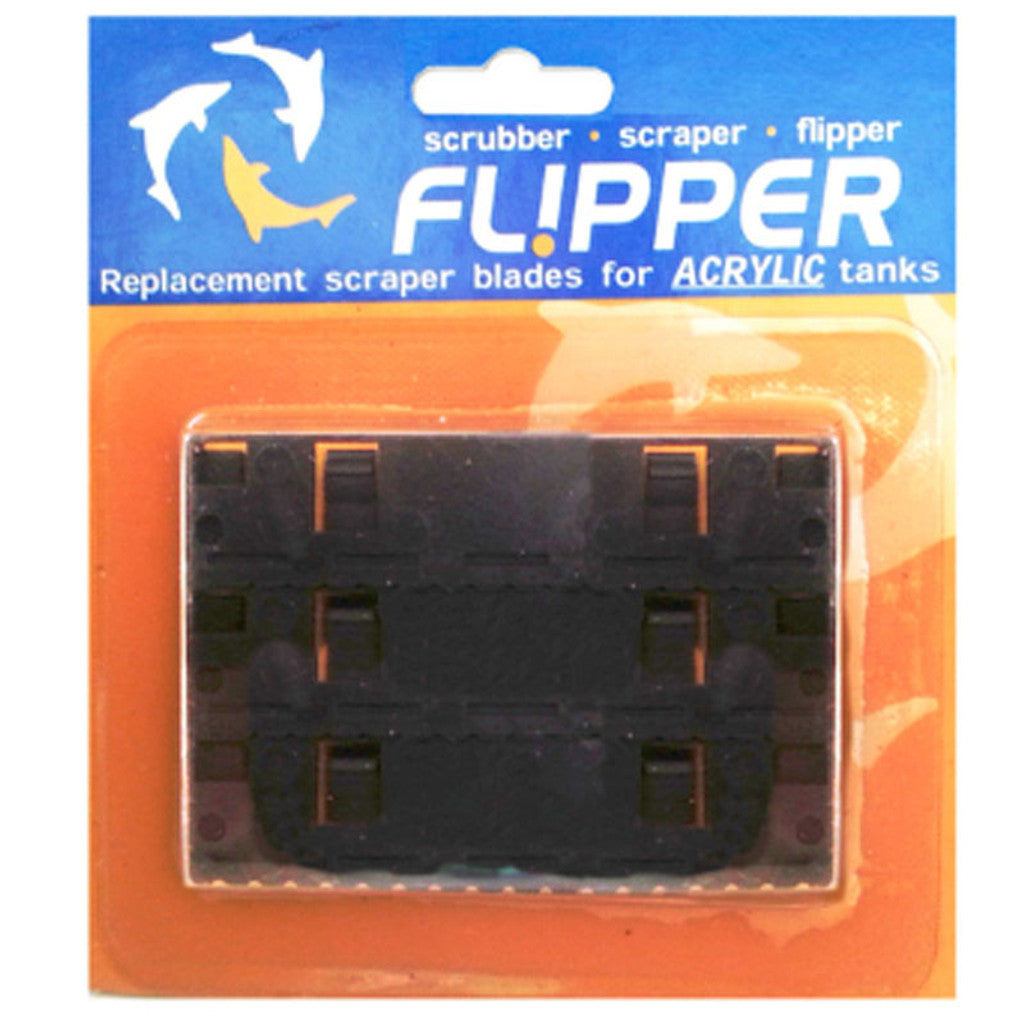 Flipper Standard Float ABS Plastic Replacement Blades for Acrylic Aquariums 3Pk Flipper