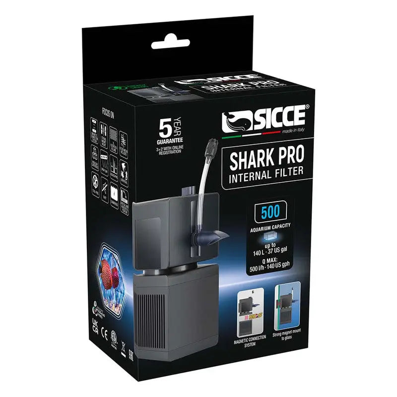 Sicce SHARK PRO 500 Internal Filter – 132 gph Sicce