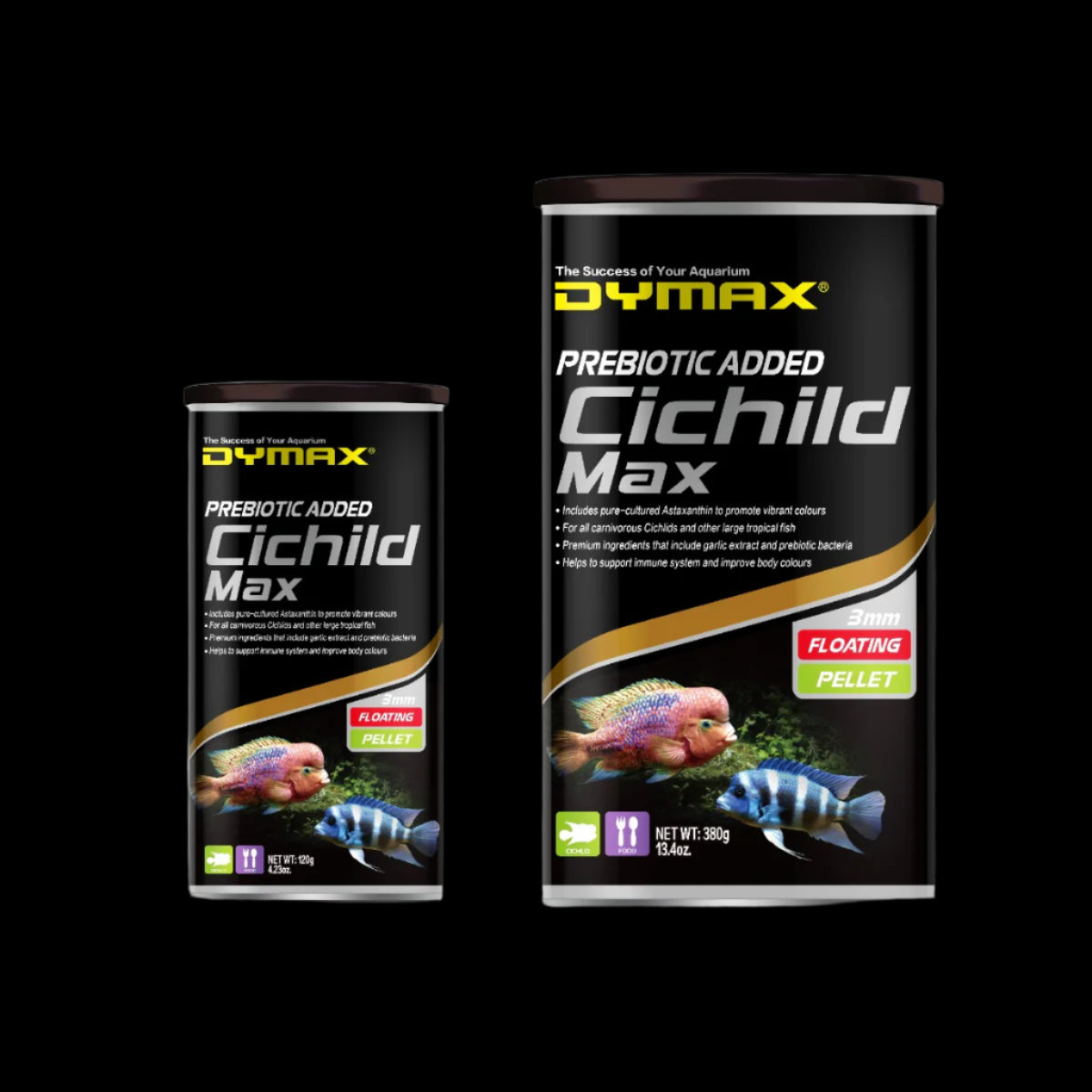 Dymax Cichlid Max 3mm Pellets (4.23oz/120g)