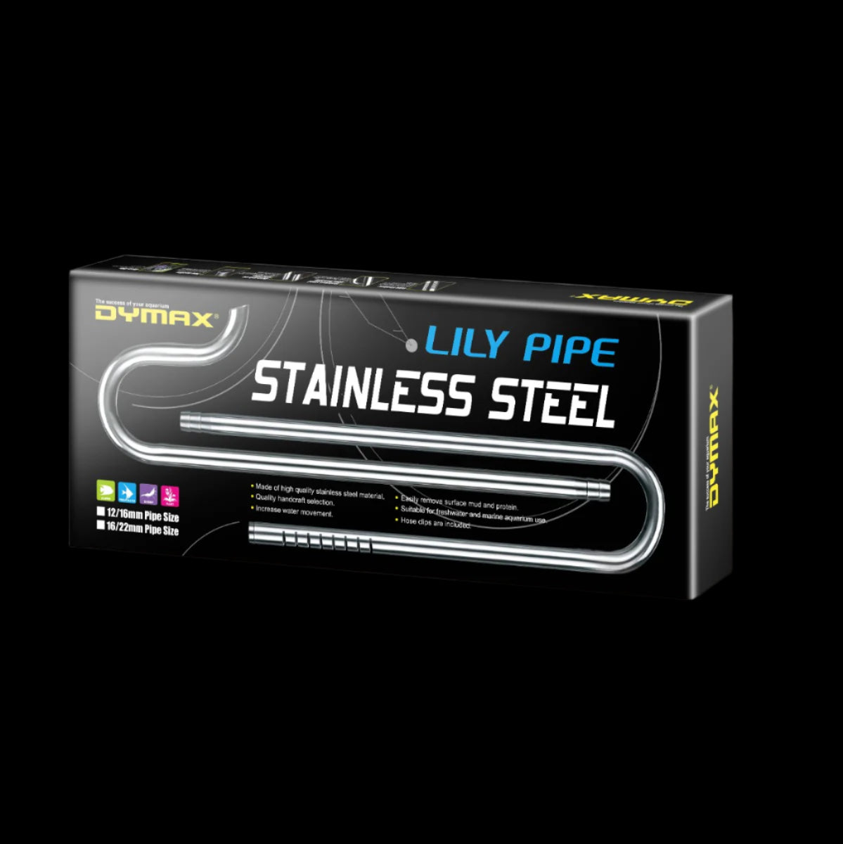 Dymax Stainless Steel Lily Pipe Set (12/16mm Dia.)