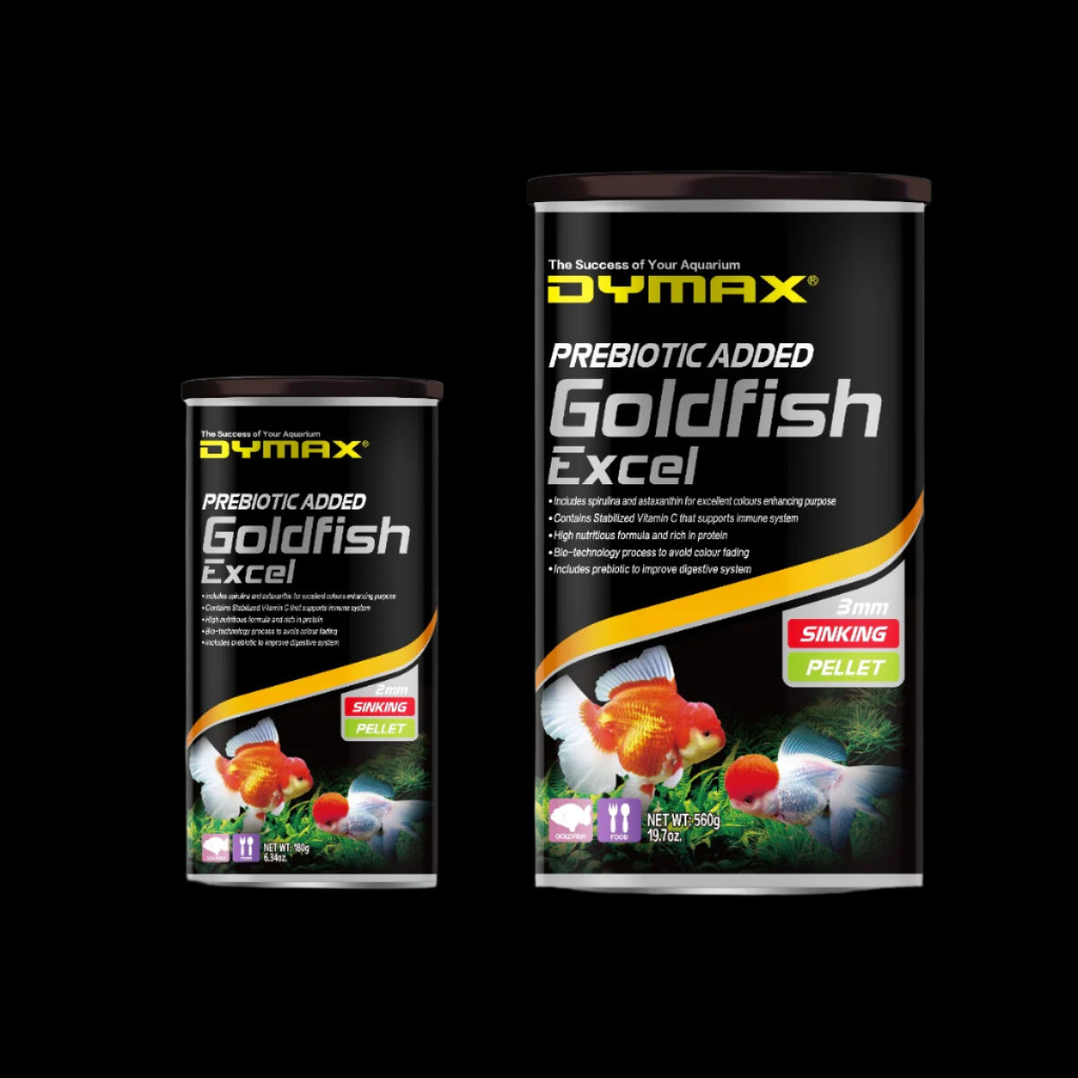 Dymax Goldfish Excel 2mm Pellets (6.34oz/180g)