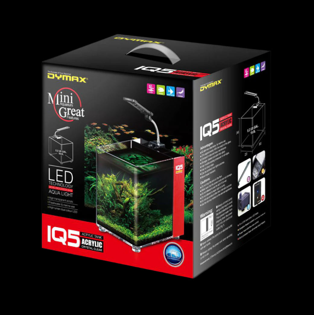 Dymax IQ5 Mini Acrylic Aquarium - Black Onyx