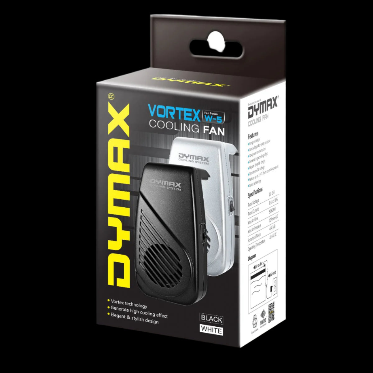 Dymax Vortex Cooling Fan W-5 (Black)
