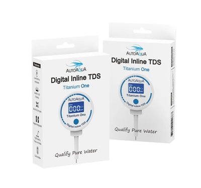 AutoAqua Digital Inline TDS Titanium meter
