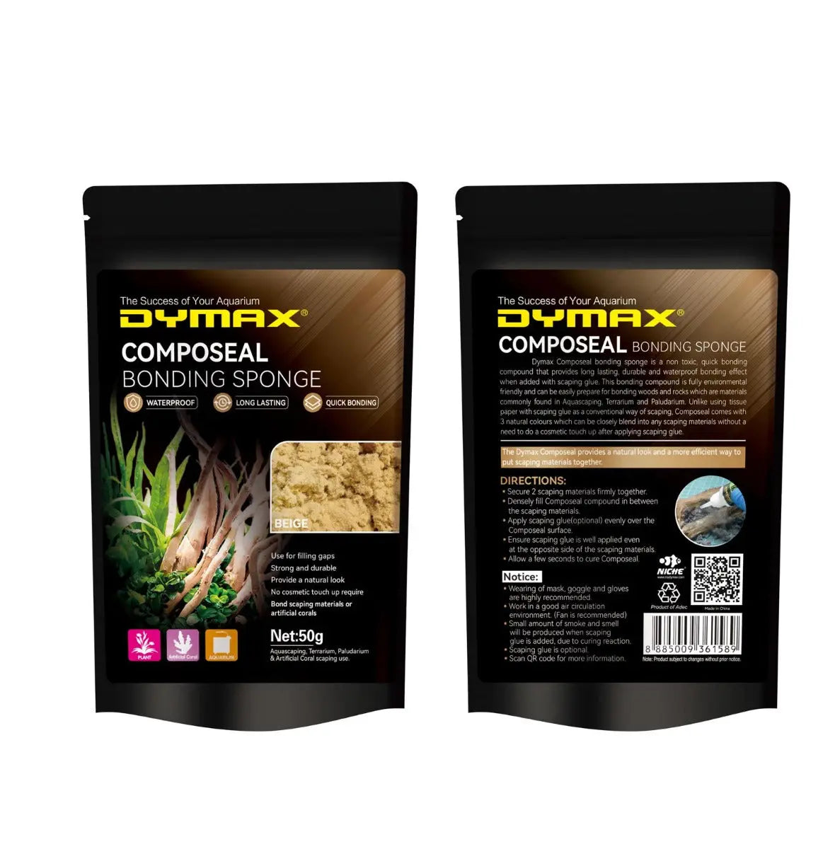 Dymax Composeal Bonding Sponge for reef rockscape