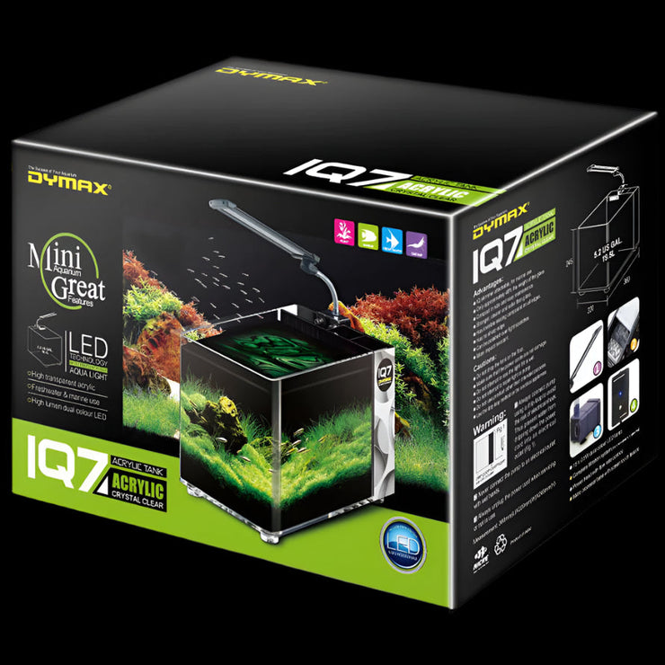 Dymax IQ7 Mini Acrylic Aquarium - Ocean Blue