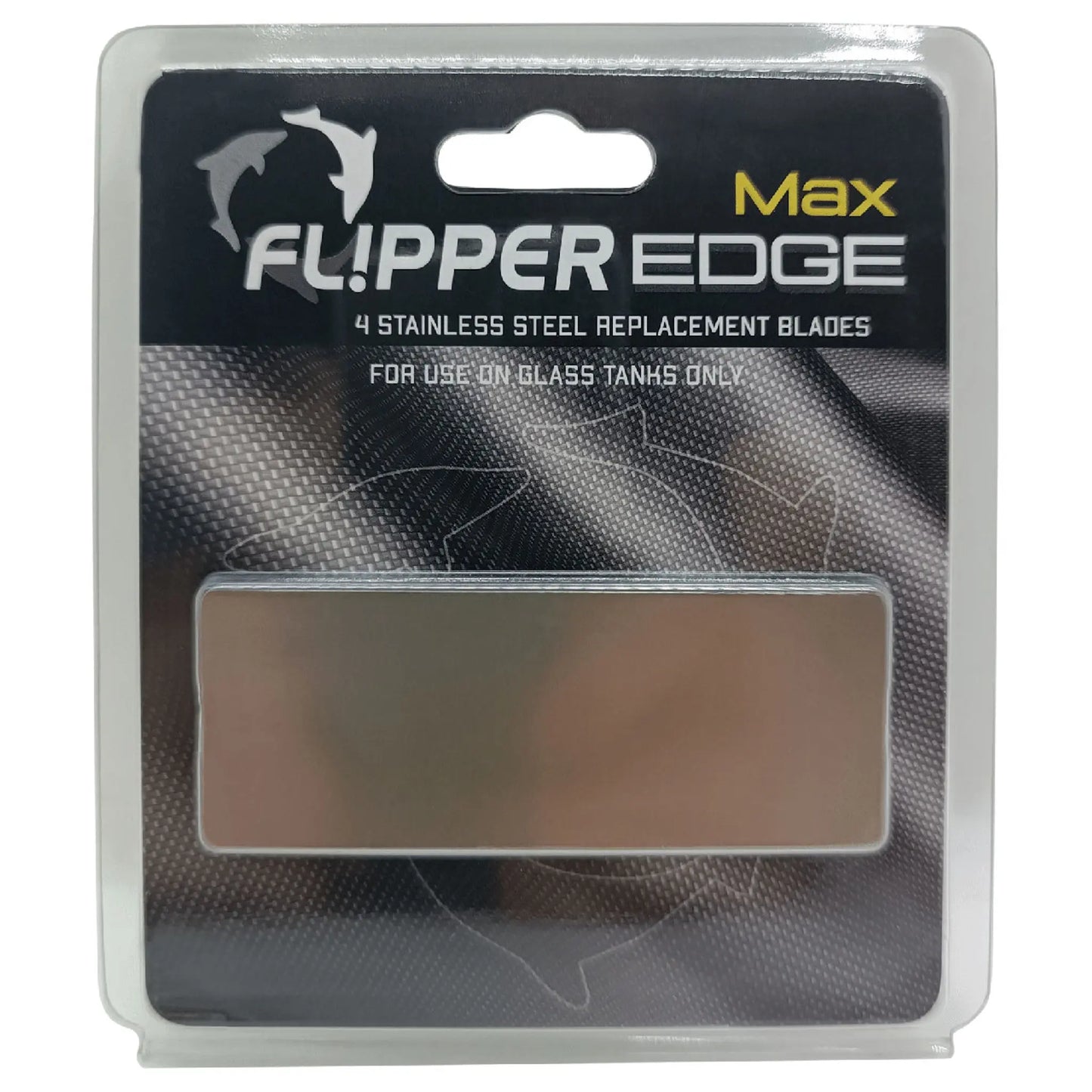 Flipper Edge Max Float Stainless Steel Replacement Blades for Glass Aquariums 4 Pk (Copy) Flipper