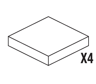 Sicce Mega Filtra Replacement Aquamat Wool Sponges 4 units