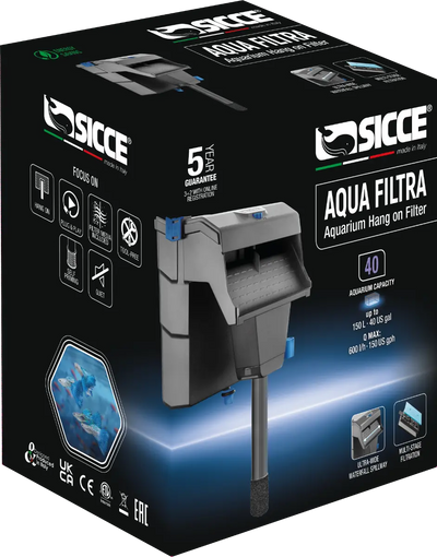 Sicce HANG ON AQUA FILTRA 40 110-120V/60Hz 7.55ft 2P US Sicce