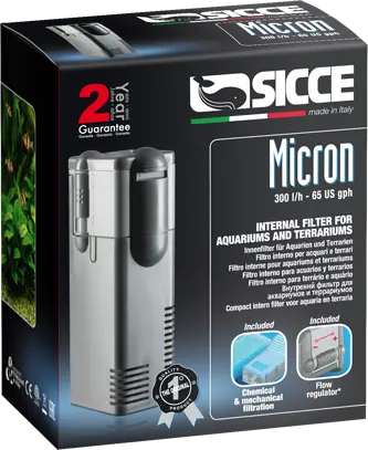 Sicce MICRON Internal Filter - 65 gph Sicce