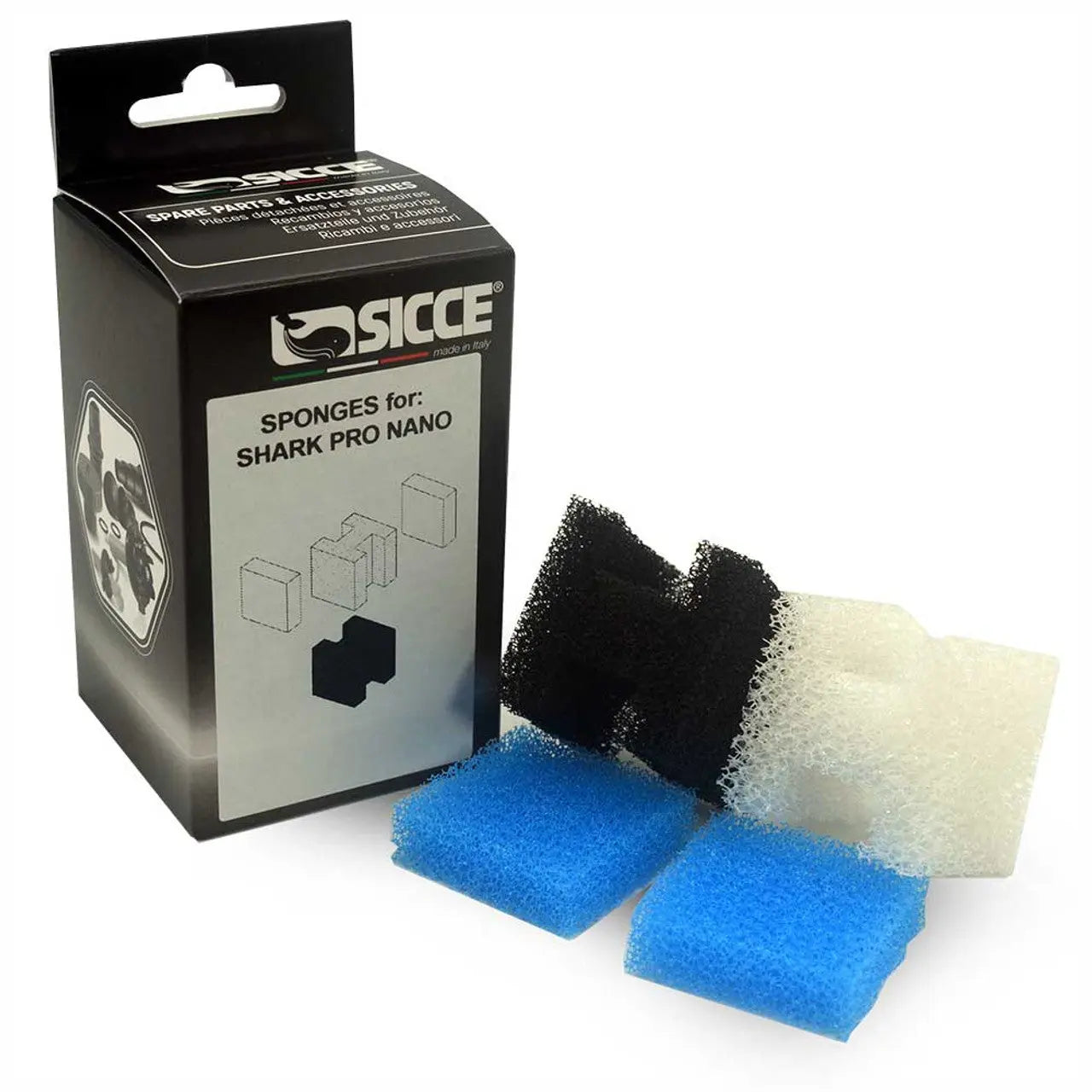 Sicce SHARK PRO NANO Replacement Sponges Sicce