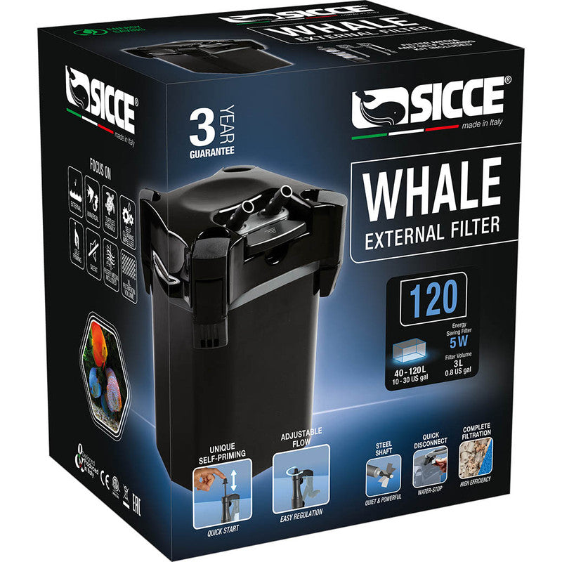 Sicce Whale 200 Canister Filter - 190 gph (25-50 Gallon Tank) Sicce