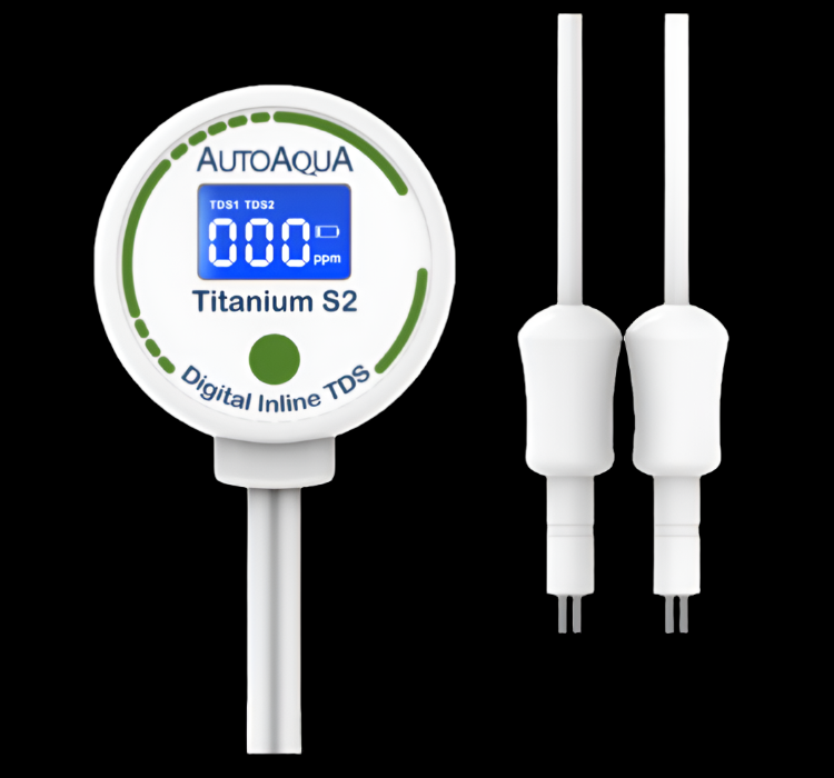 AutoAqua Digital Inline TDS - Titanium S2