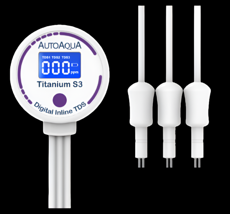 AutoAqua Digital Inline TDS - Titanium S3