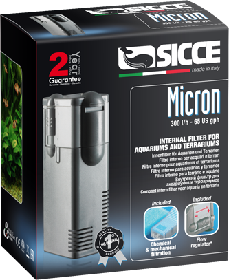 Sicce MICRON Internal Filter - 65 gph Sicce