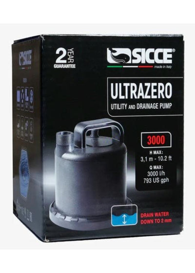 Sicce UltraZero Utility Drainage Pump - 793 gph Sicce